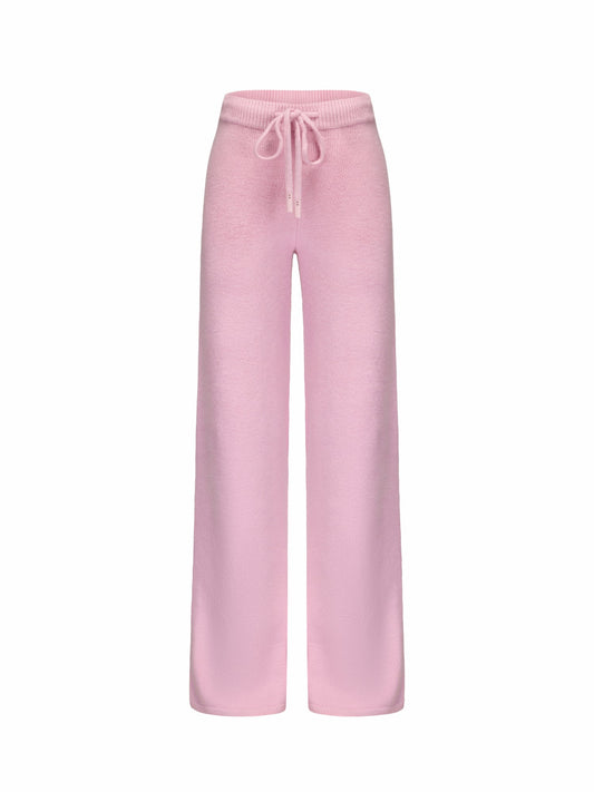 Addison Pants: Pink Knit Pants for Resort Brunch - Nana Jacqueline