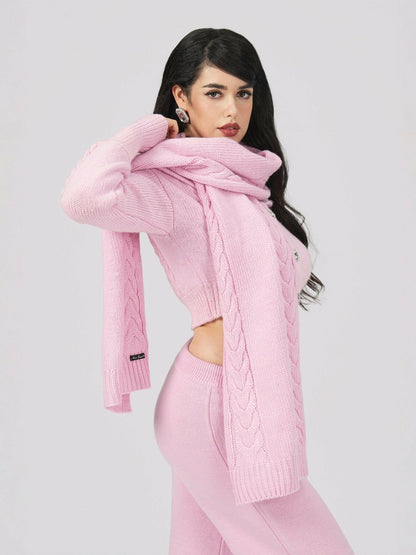Addison Pants: Pink Knit Pants for Resort Brunch - Nana Jacqueline