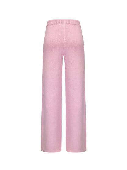 Addison Pants: Pink Knit Pants for Resort Brunch - Nana Jacqueline