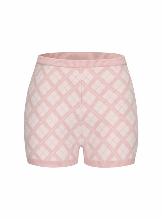 Penelope Shorts: Pink Knit Shorts for Resort Brunch - Nana Jacqueline
