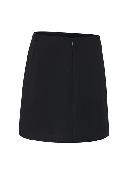 Alina Straight Mini Black Skirt - Nana Jacqueline