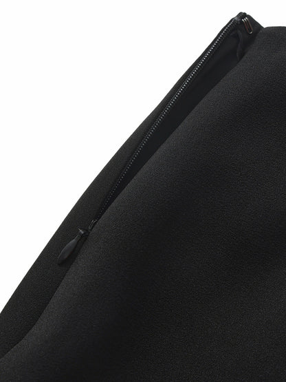 Alina Straight Mini Black Skirt - Nana Jacqueline