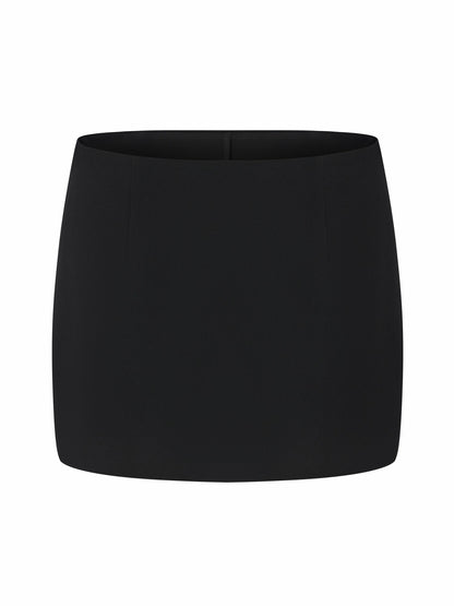 Alina Straight Mini Black Skirt - Nana Jacqueline