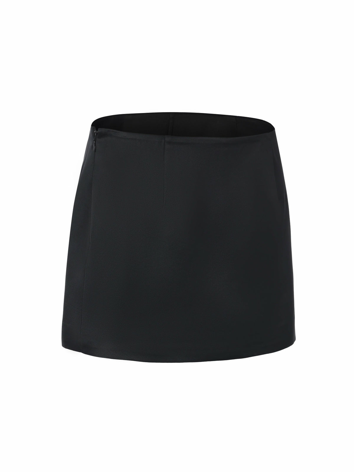 Ayla Satin Mini Black Skirt - Nana Jacqueline