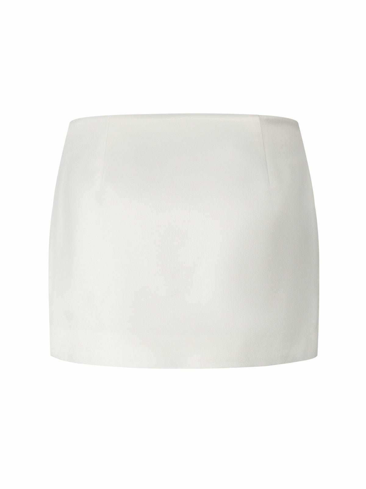 Ayla A-Line Satin White Skirt - Nana Jacqueline