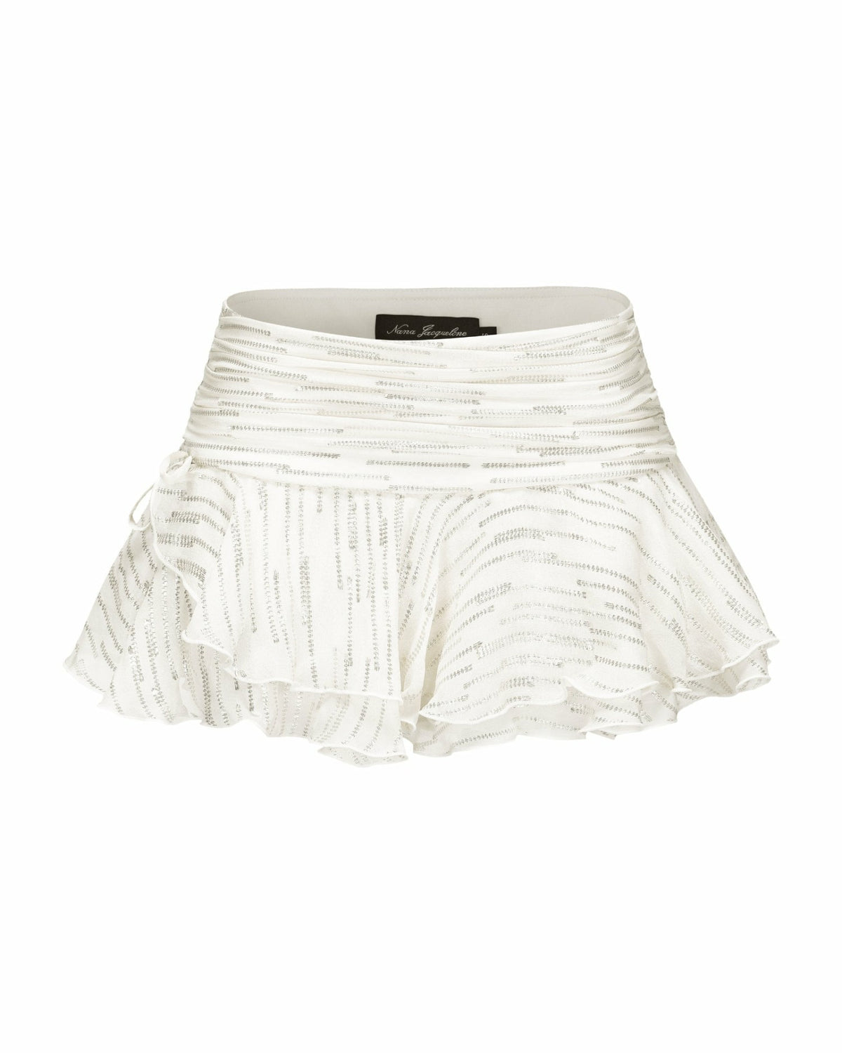 Kaia Skirt: White Mini Skirt for Bachelorette Party - Nana Jacqueline