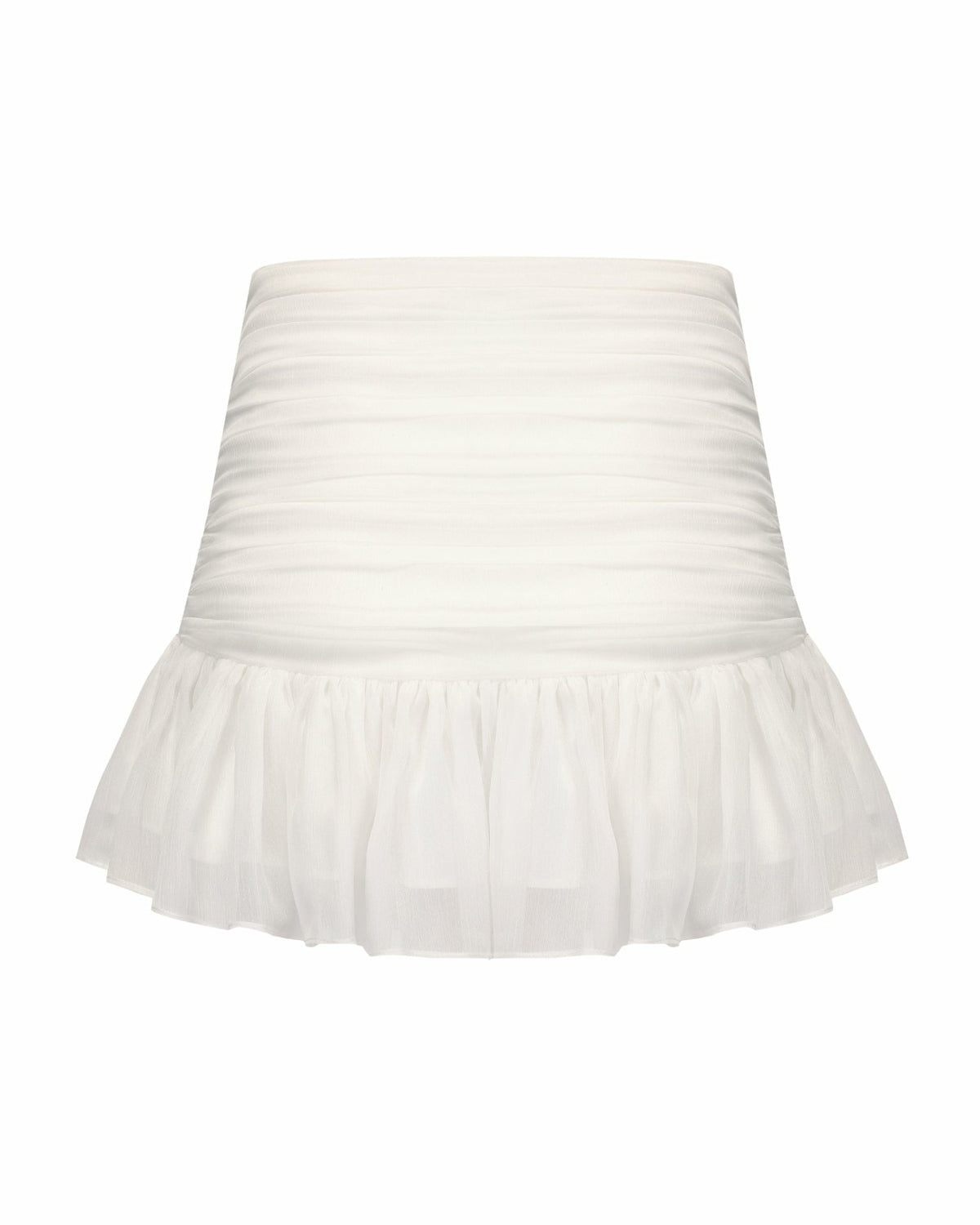 Amor Skirt: White Mini Skirt for Bachelorette - Nana Jacqueline