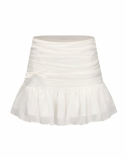 Amor Skirt: White Mini Skirt for Bachelorette - Nana Jacqueline