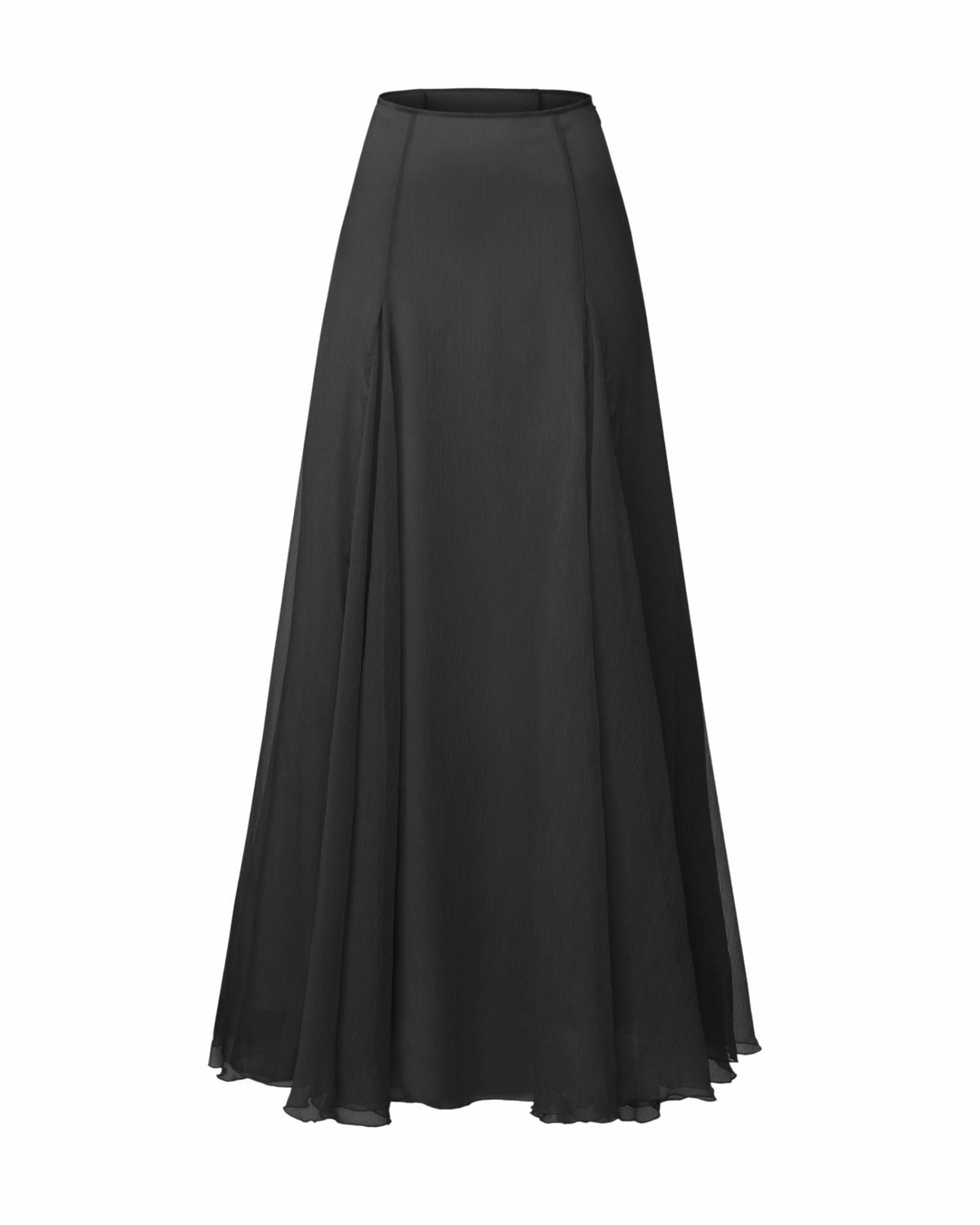 Valencia Skirt: Black Maxi Skirt for Cocktail Party - Nana Jacqueline