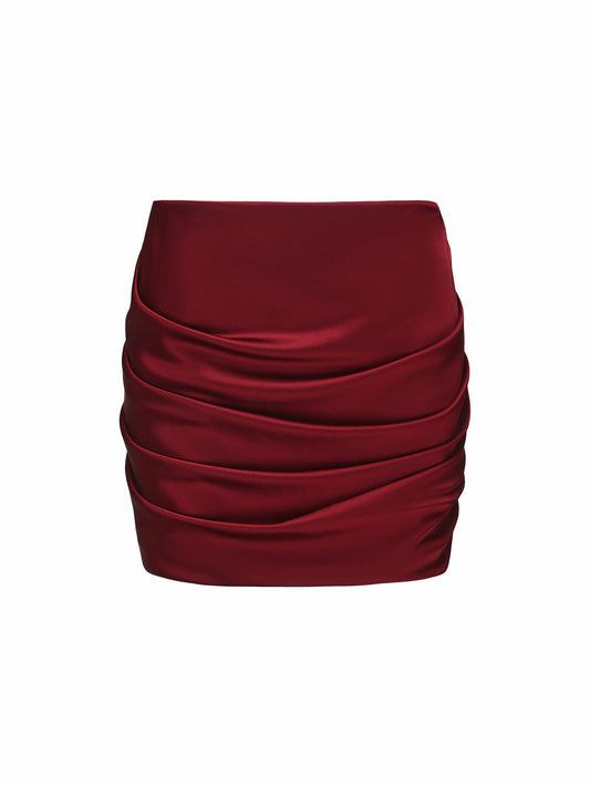 Giselle Skirt: Red Skirt for Date Night - Nana Jacqueline