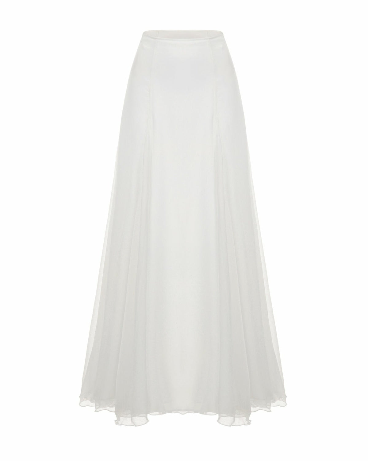 Valencia Skirt: White Maxi Skirt for Bridal Shower - Nana Jacqueline