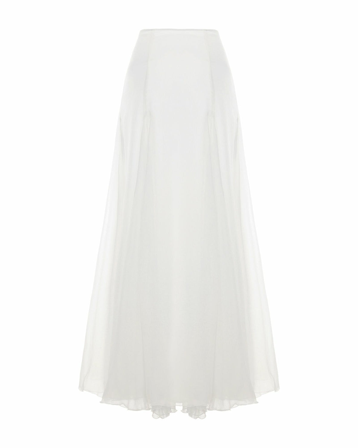 Valencia Skirt: White Maxi Skirt for Bridal Shower - Nana Jacqueline