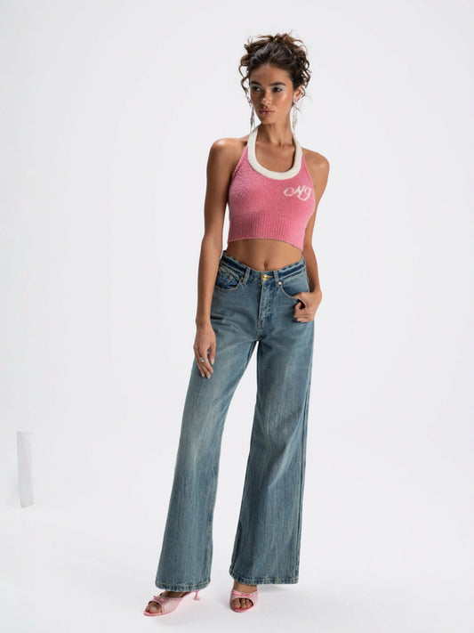 Jamie Heart Wide-Leg Jeans: Denim Jeans for Casual Daytime Outfit - Nana Jacqueline