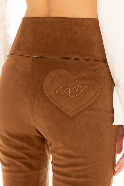 Hailey Flared Pants: Brown Pants for Date Night - Nana Jacqueline