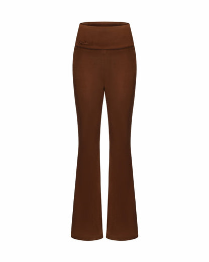 Hailey Flared Pants: Brown Pants for Date Night - Nana Jacqueline