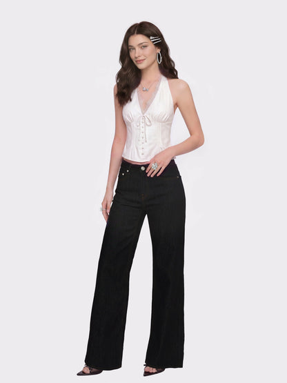 Phoebe Open-Back White Top - Nana Jacqueline
