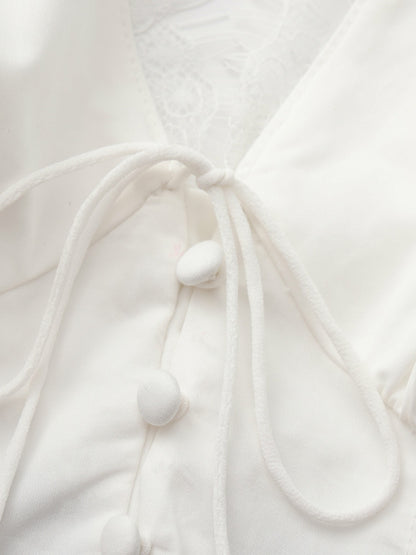 Phoebe Open-Back White Top - Nana Jacqueline