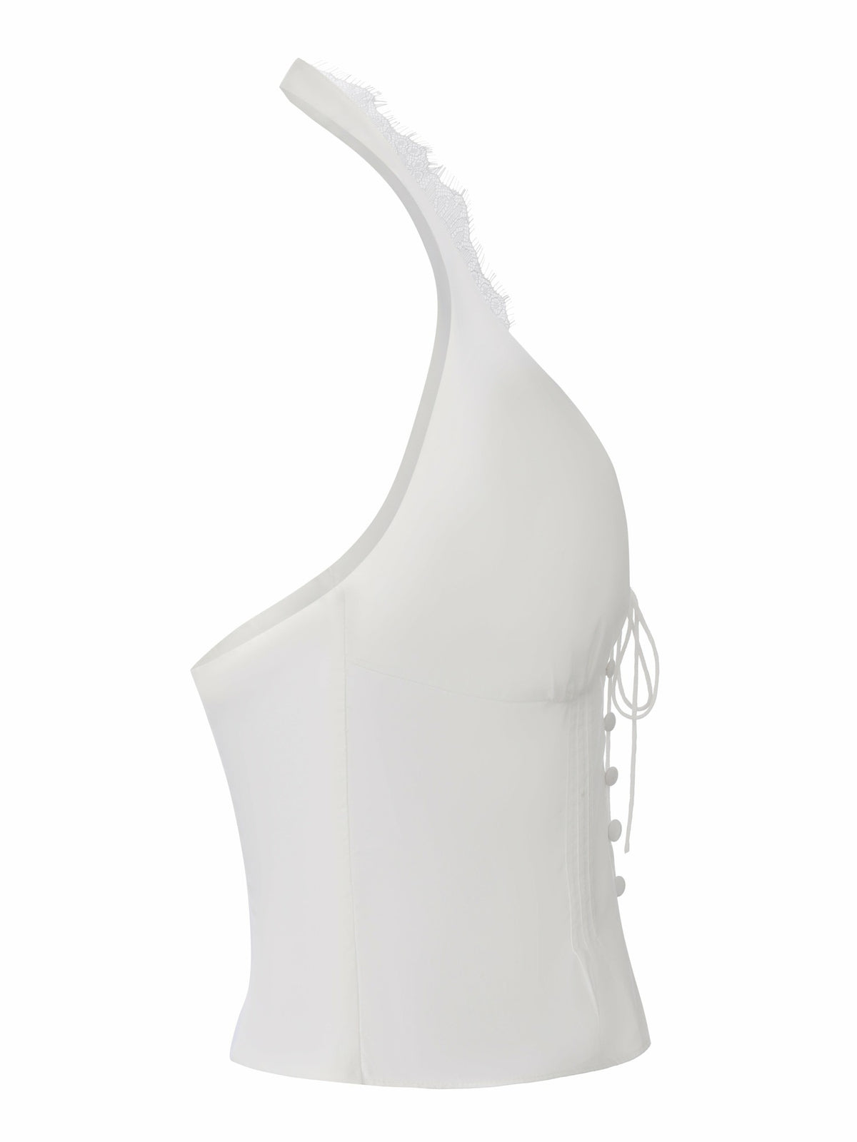 Phoebe Open-Back White Top - Nana Jacqueline