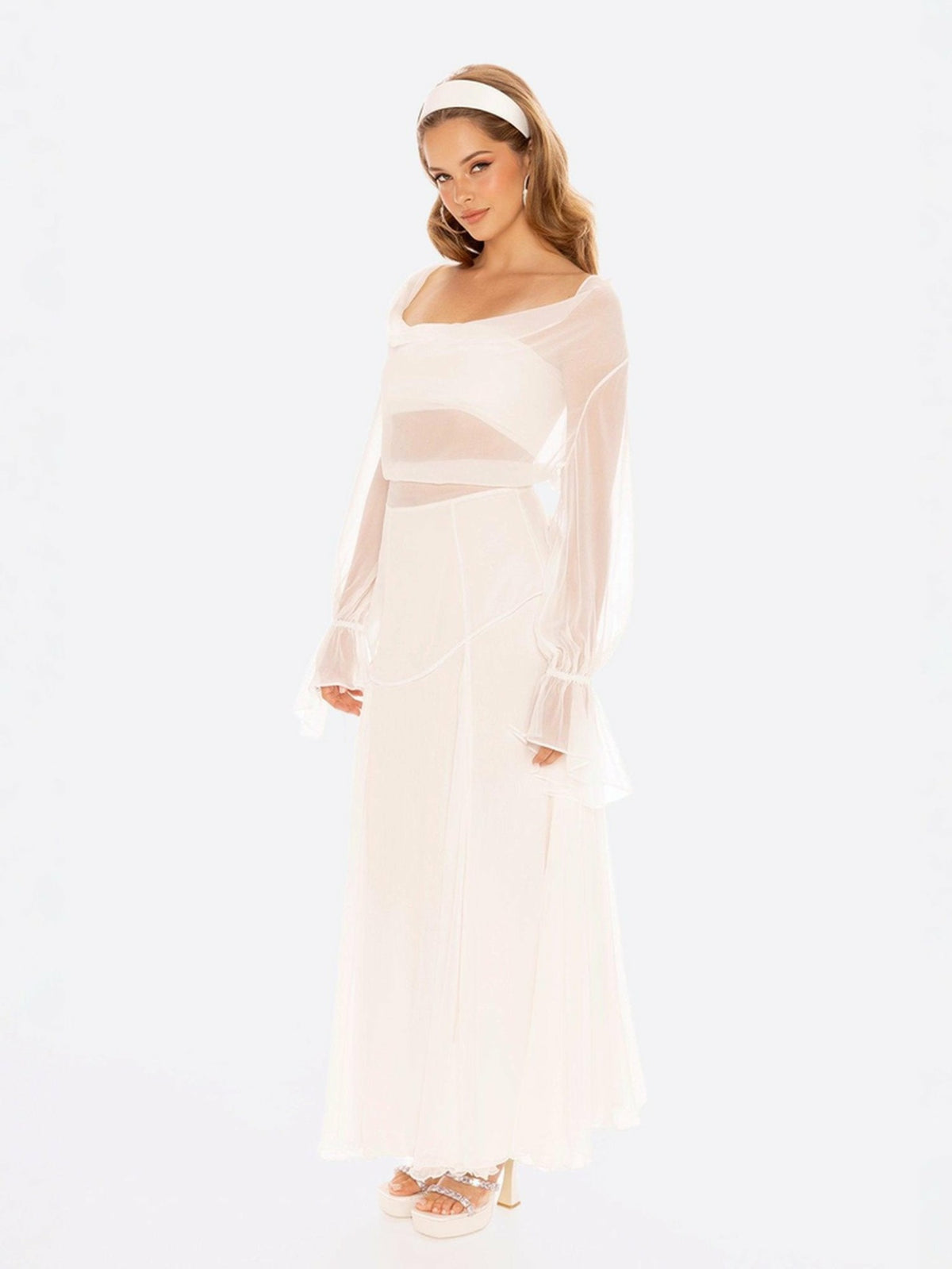 Nora Top: White Top for Engagement Party - Nana Jacqueline