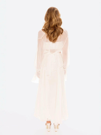 Nora Top: White Top for Engagement Party - Nana Jacqueline