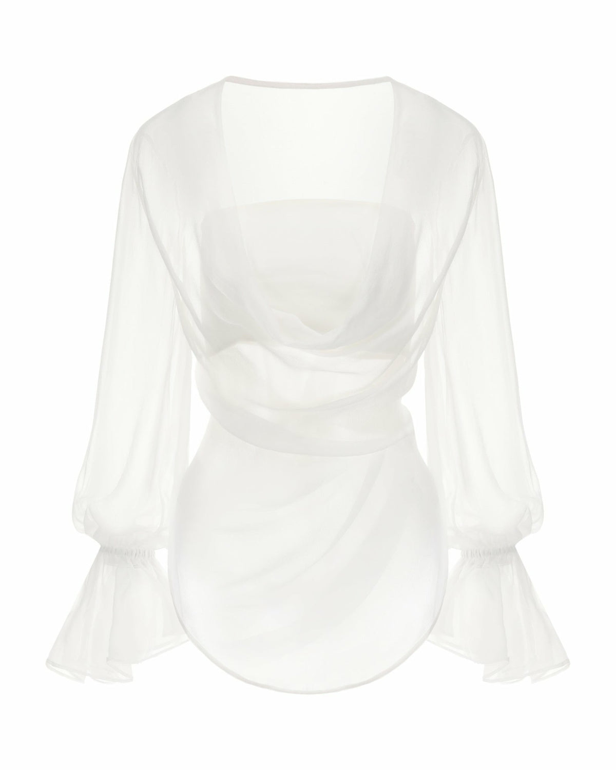 Nora Top: White Top for Engagement Party - Nana Jacqueline