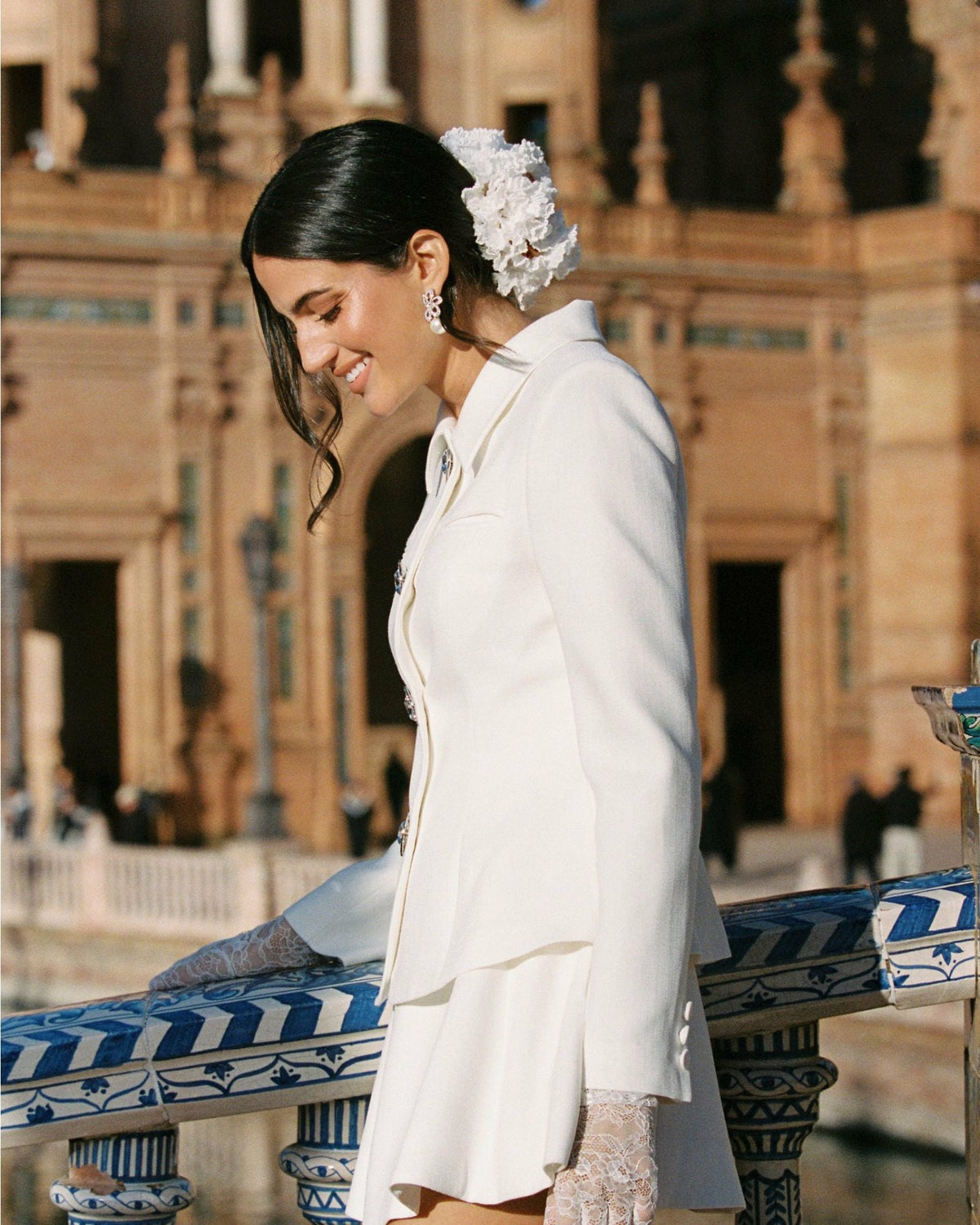 Vanessa Blazer: White Blazer for Rehearsal Dinner - Nana Jacqueline