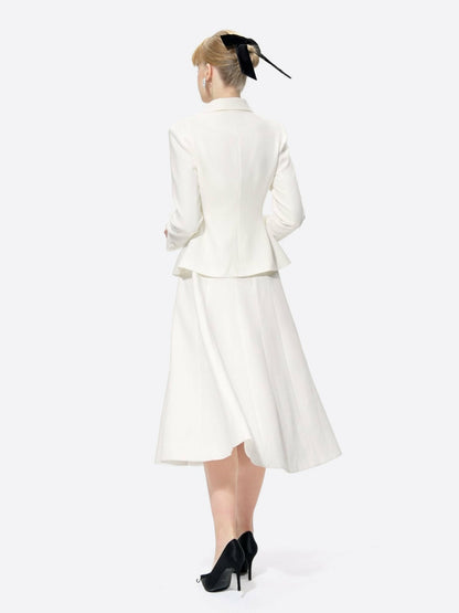 Vanessa Blazer: White Blazer for Rehearsal Dinner - Nana Jacqueline