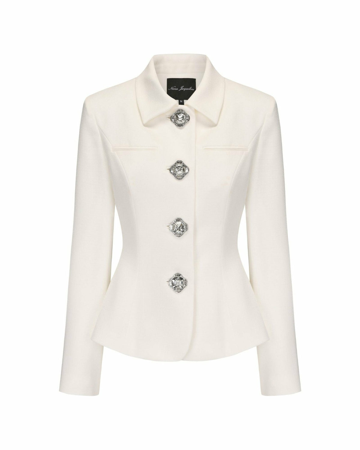 Vanessa Blazer: White Blazer for Rehearsal Dinner - Nana Jacqueline