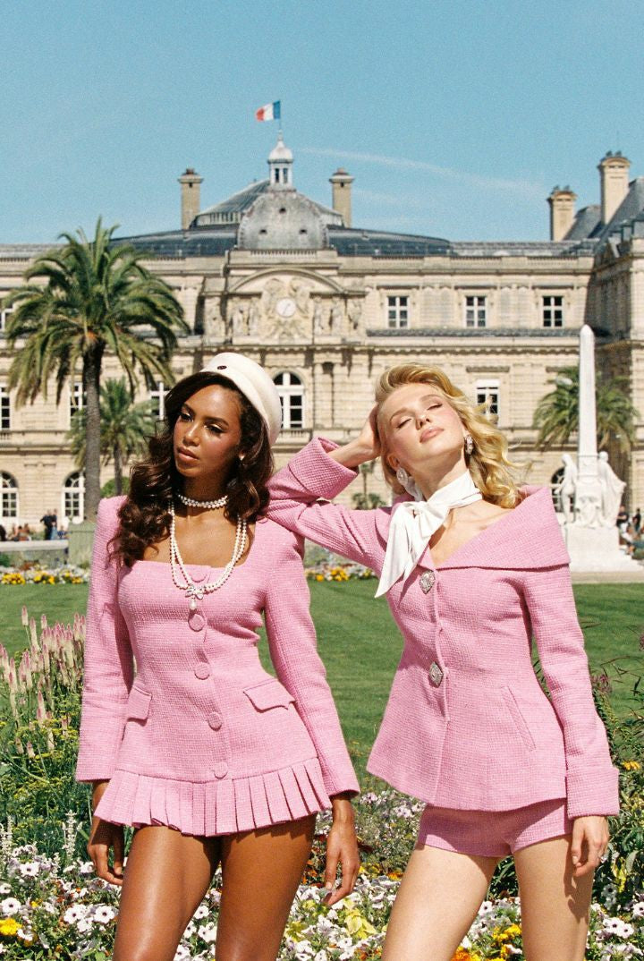 Adele Jacket: Pink Jacket for Date Night - Nana Jacqueline