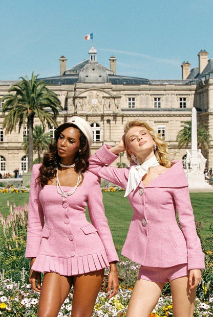Adele Jacket: Pink Jacket for Date Night - Nana Jacqueline