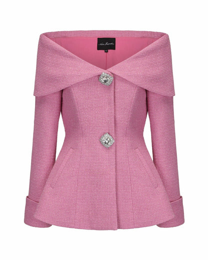 Adele Jacket: Pink Jacket for Date Night - Nana Jacqueline