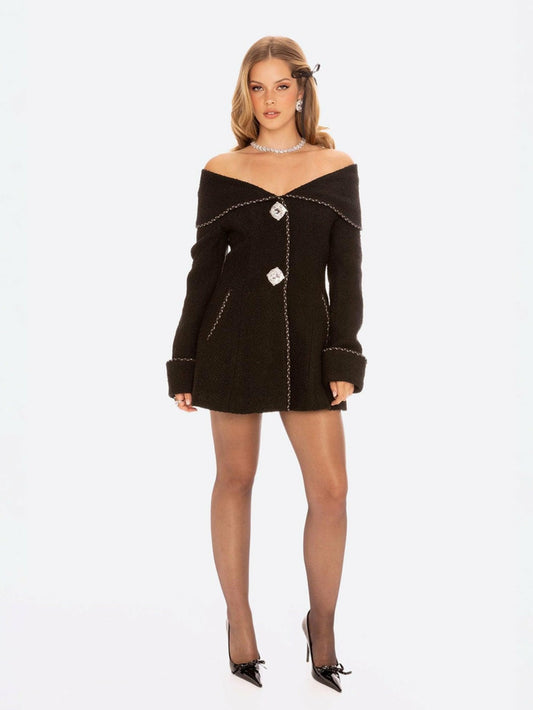 Amor Jacket: Black Jacket for Cocktail Party - Nana Jacqueline