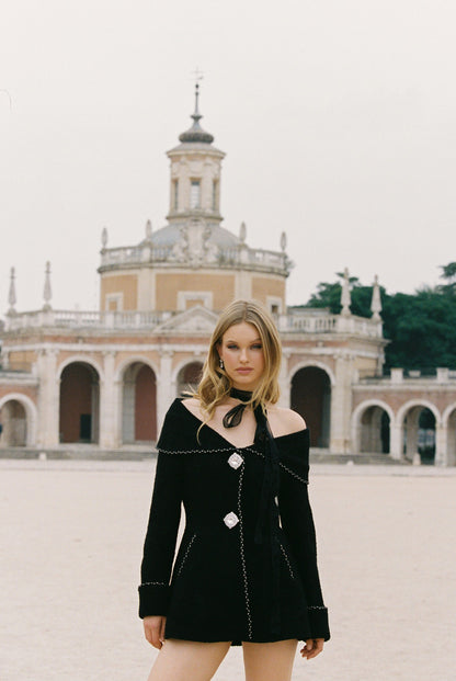 Amor Jacket: Black Jacket for Cocktail Party - Nana Jacqueline