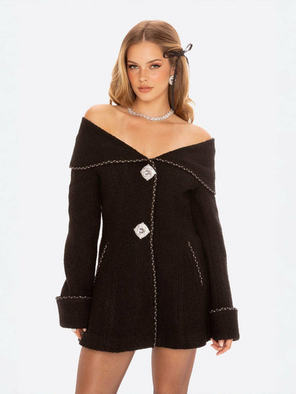 Amor Jacket: Black Jacket for Cocktail Party - Nana Jacqueline