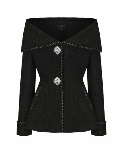 Amor Jacket: Black Jacket for Cocktail Party - Nana Jacqueline