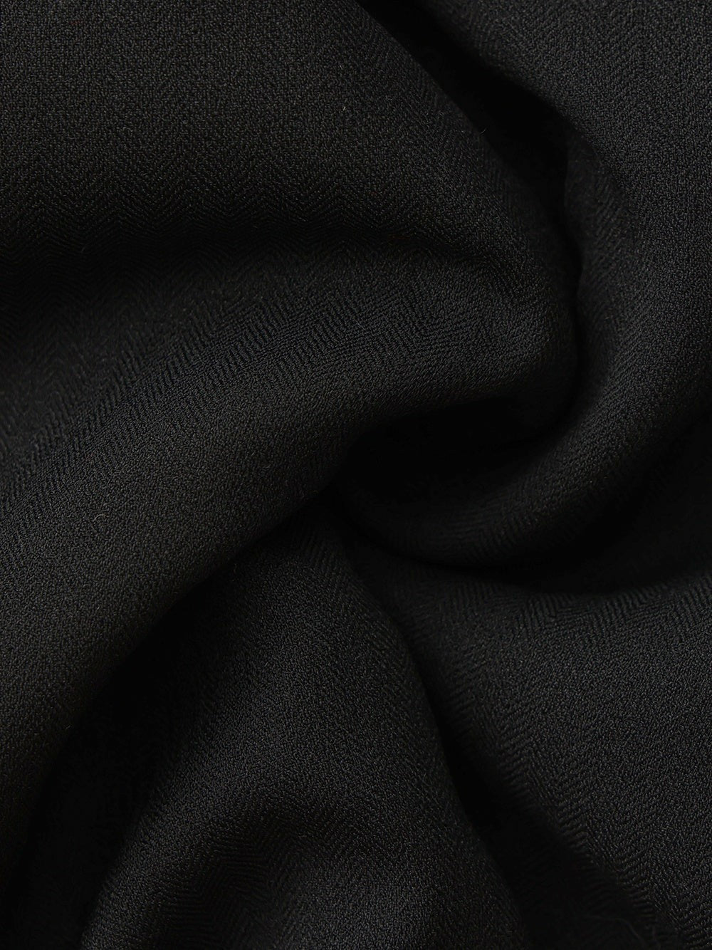 Black Wool-Blend Coat with Bow-Back - Nana Jacqueline