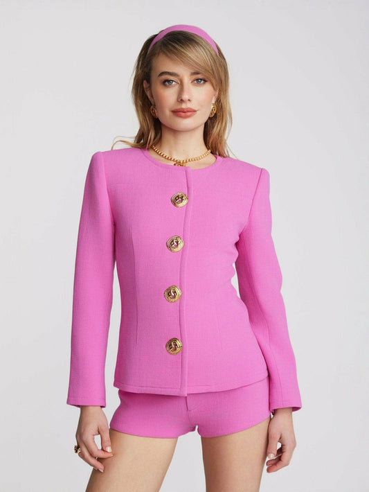 Lisette Blazer: Pink Blazer for Birthday Celebration - Nana Jacqueline