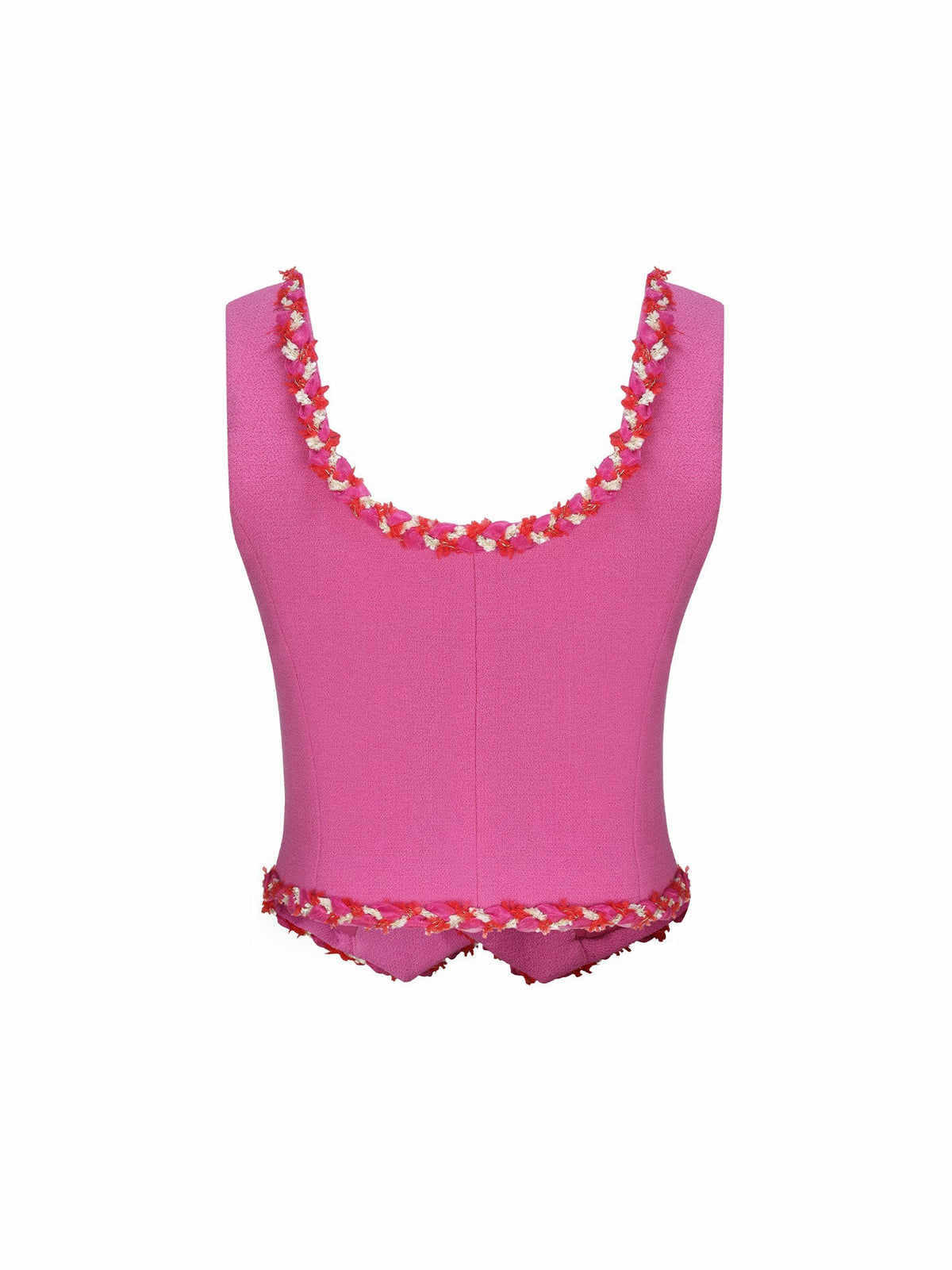 Lisette Vest Top: Pink Vest Top for Tea Party - Nana Jacqueline