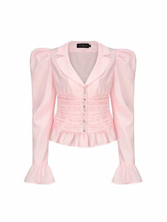 Emilia Top: Pink Top for Brunch - Nana Jacqueline