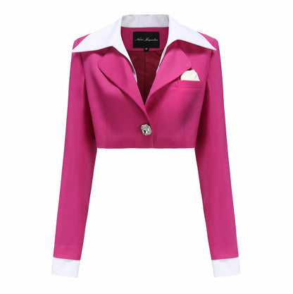 Charlotten Blazer: Pink Blazer for Birthday Celebration - Nana Jacqueline