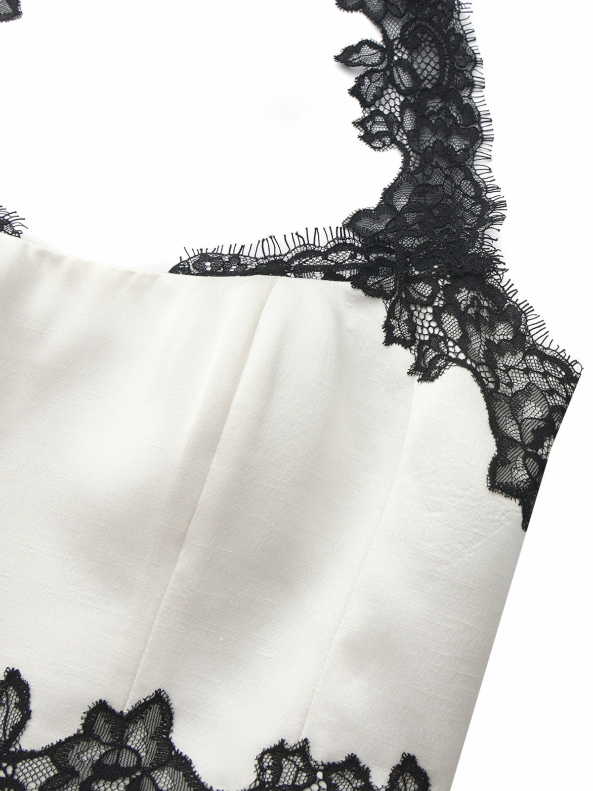 Daniela Lace Halter Ivory Structured Top - Nana Jacqueline