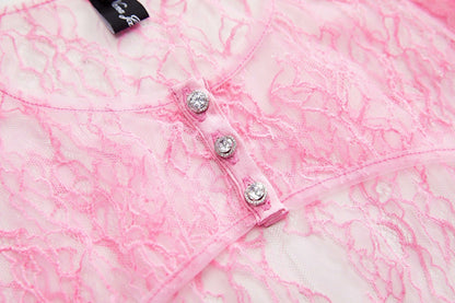 Jilly Cover: Pink Cardigan for Date Night - Nana Jacqueline