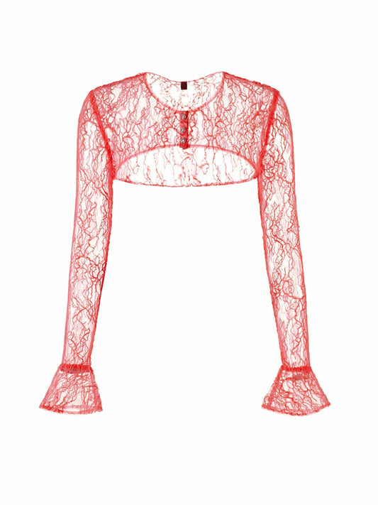 Jilly Cover: Red Cardigan for Date Night - Nana Jacqueline