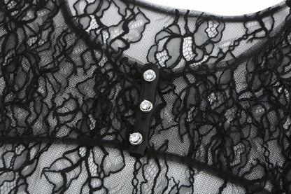 Jilly Cover: Black Lace Cover-Up for Date Night - Nana Jacqueline