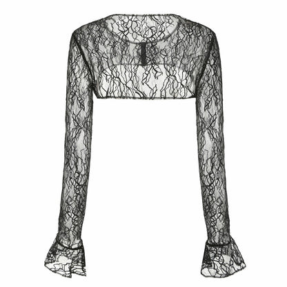 Jilly Cover: Black Lace Cover-Up for Date Night - Nana Jacqueline