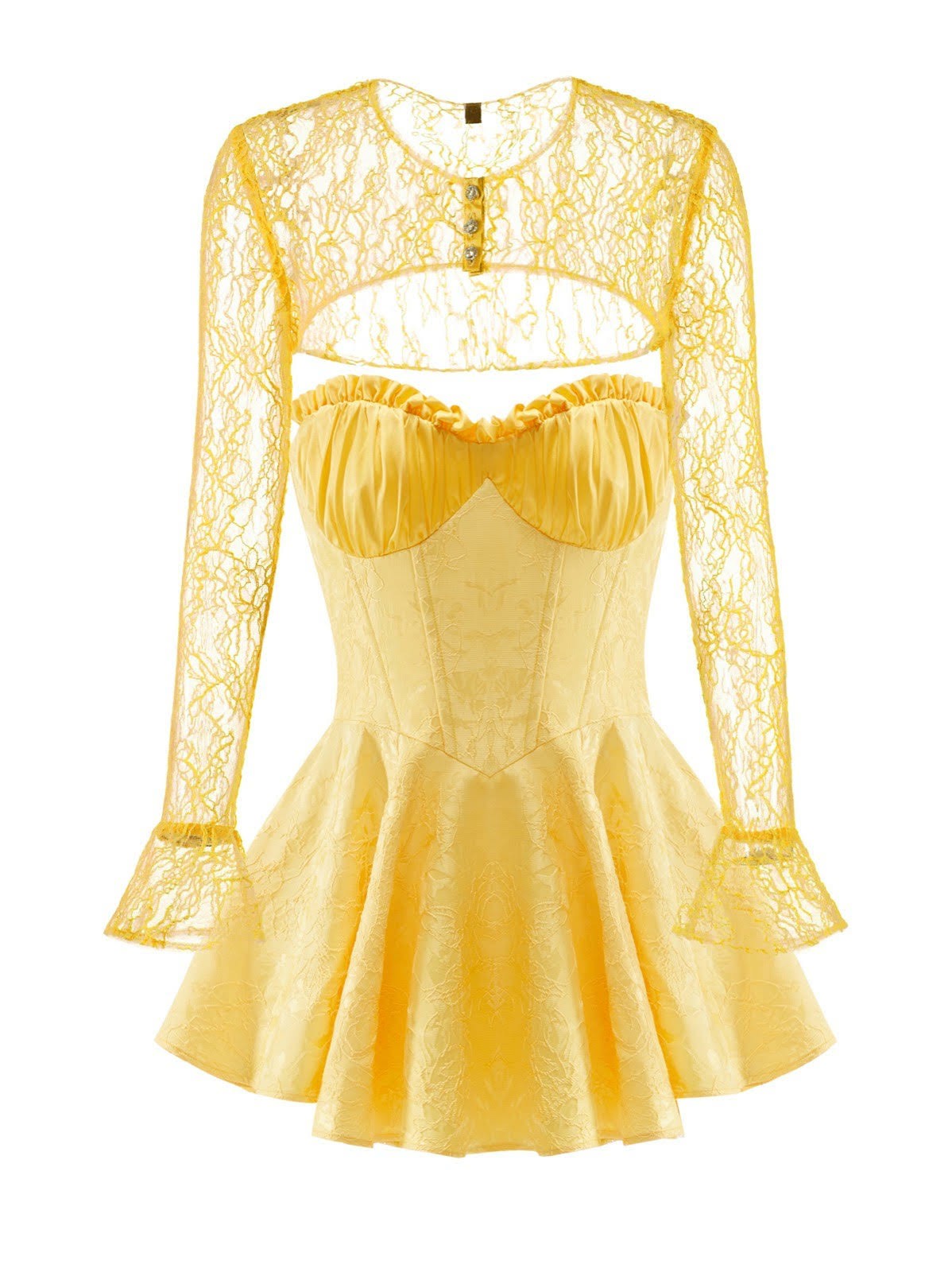 Jilly Cover: Yellow Cover-Up for Brunch - Nana Jacqueline