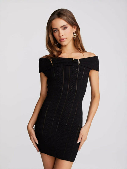 Rylee Dress: Black Mini Dress for Cocktail Party - Nana Jacqueline