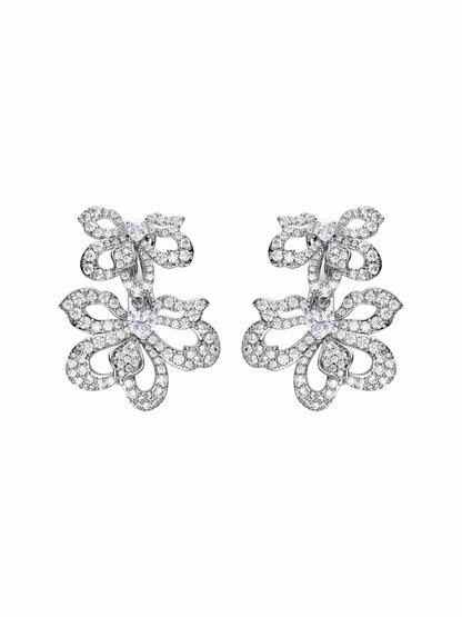 Natalie Earrings: White Earrings for Bridal Shower - Nana Jacqueline