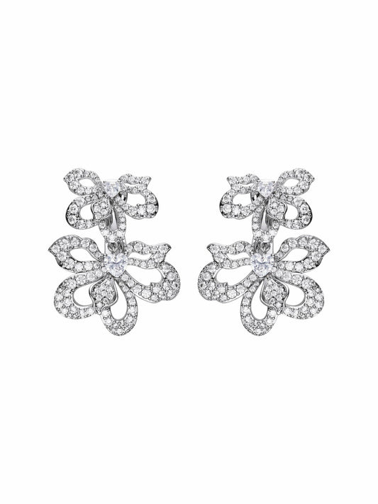 Natalie Earrings: White Earrings for Bridal Shower - Nana Jacqueline