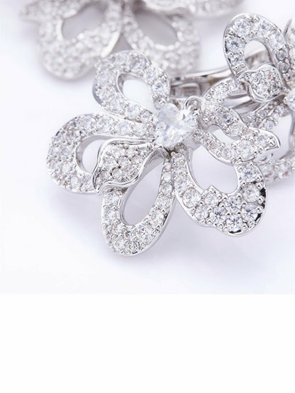 Natalie Earrings: White Earrings for Bridal Shower - Nana Jacqueline